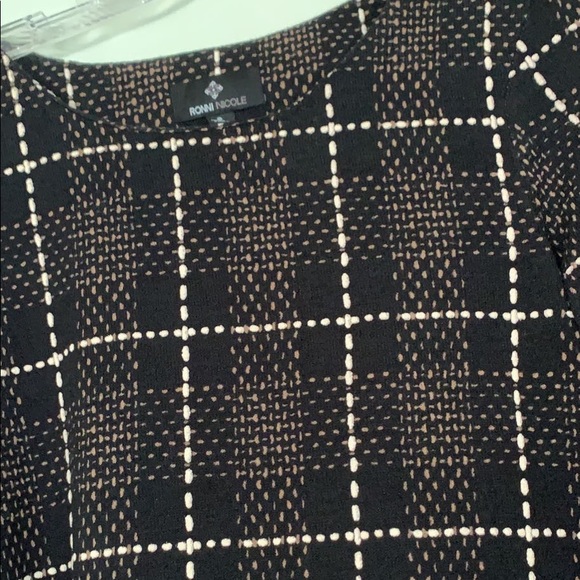 ⭐️2 for $20 NWOT Ronni Nicole Black Dress, Bell Sleeves - Picture 2 of 3